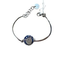 Brosway Chakra Leo Zodiac‎ Bracelet Silver Tone Blue Enamel BHK371 NWT